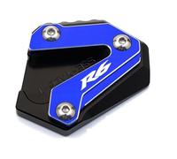 Placa De Soporte Lateral Aluminio CNC para Motocicleta para Yamaha R6 2020-2021 YZF-R6 2017-2019(Blue-a)