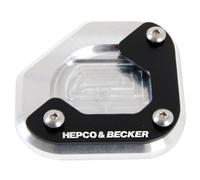 Placa de soporte lateral plata/negro para BMW F 800 GS (2008-2018)