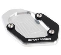 Placa de soporte lateral plata/negro para BMW R 1200 GS (2008-2012)