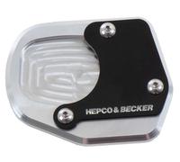 Placa de soporte lateral plata/negro para Honda Forza (2021-)