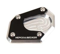Placa de soporte lateral plata/negro para KTM 1050/1190 Adventure/R (2013-2016)