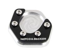 Placa de soporte lateral plata/negro para KTM 390 Duke (2017-2021)