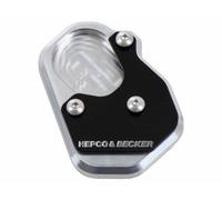 Placa de soporte lateral plata/negro para Moto Guzzi V 85 TT (2019)