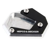 Placa de soporte lateral plateada/negra para Honda CL 500 (2023-)