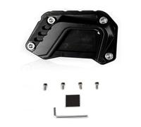 Placa De Soporte Motocicleta para Django 150 2021 2022 2023 Extensión Almohadilla Estante Motocicleta Soporte Lateral De Aluminio CNC(Negro)