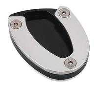 Placa De Soporte para Day&Tona para Street 675 para Triple R 765 RS Almohadilla Soporte Lateral Motocicleta Cabra Placa Ampliación Extensión Pie Almohadilla para Pata Cabra(Plata)