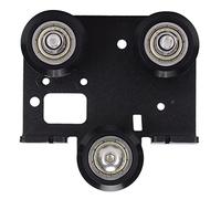 Placa de Soporte Posterior para Extrusora de Impresora 3D con Placa Posterior de Extrusión de Polea para Impresoras 3D de Marco de Extrusión de Aluminio Ender-3 V2, 24 Mm / 0,9 Pulgadas