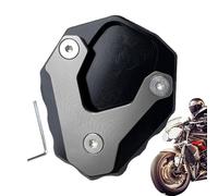 Placa de soporte - Soporte lateral para bicicletas de adultos - Base de apoyo antideslizante con soporte lateral para garaje, césped, estacionamiento, excursiones y camping