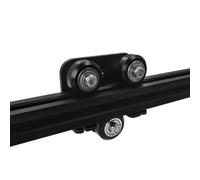 Placa de soporte trasero extrusora con polea de 3 piezas para 3 impresoras 3D compatibles con Cr-10, pieza de fijación de boquilla de aleación de metal, 140 x 80 x 30 mm, color negro