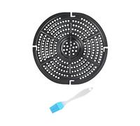 Placa De Sustitución Para Air Fryer Antiadherente Perforada,19x19.5cm | construcción de aleación de aluminio, diseño hueco, compatible con lavavajillas, distribución uniforme del calor, fácil