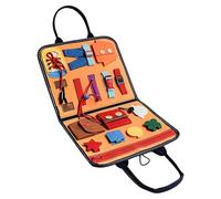 Placa De Tablero Ocupado - Placa De Aprendizaje De Actividades Múltiples De Madera | Tablero Ocupado Francais | De La Vida para La Guardería, Aprenda A Vestir Juguetes, Actividades De Avión