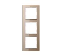 Placa De Tapa De Vidrio Triple Jung Champagne - AC583GLCH