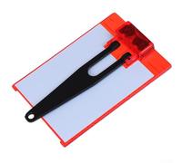 Placa de tarjeta de destino para nivel verde/rojo, herramienta de medición magnética para láser de línea, 4.53 x 2.91 pulgadas, uso en interiores y exteriores (rojo)