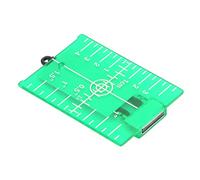 Placa de Tarjeta de Objetivo de Nivelación Láser de Plástico con Escala Métrica en Pulgadas de soporte: Mejora la Visibilidad del Láser, Fácil de Leer, Accesorio Magnético, (GREEN)