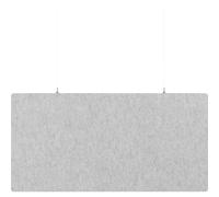 Placa de techo acústica, fieltro PET eurokraft basic, H x A 600 x 1200 mm, forma rectangular