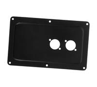 Placa de Terminales para Altavoz de 15 Pulgadas, Panel Negro | Metal Conectores Dispuestos Precisión, Conexiones Rápidas y Sencillas, Reduce Costes de Mantenimiento