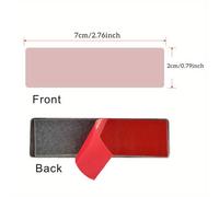 Placa de texto 2D personalizada de acero inoxidable para de con textos plateados grabados, pegatina y de marca con reverso adhesivo para buzón, 70x20mm