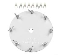 Placa de tierra de aluminio construida para antenas portátiles de onda corta PAC-12 y JPC-12 para proporcionar una conexión a tierra fiable y una mejor estabilidad de señal (plata)