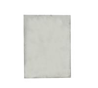 Placa de titanio color plata 100 x 200 mm, aleación TC4 Gr5 for procesos industriales(1mm)