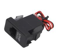 Placa de Toma de Radio RJ45 con Pantalla LED Azul, Placa de Toma de Radio automática para Receptor de Radio UHF, Accesorio Duradero de moldura Interior de plástico para automóvil