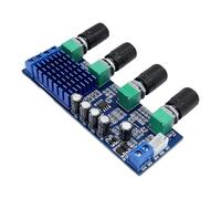 Placa de tono de audio digital XH-M577 de doble canal 2 x 80 W, módulo de amplificador de alta ganancia 45X de amplio voltaje CC 12-24 V para sistemas de altavoces estéreo domésticos