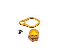 Placa de tornillo basculante de aluminio para Daiwa para mano izquierda | Tuerca M8 precisa y tornillo M2.5, distancia del agujero de bloqueo de 11 mm, ajuste seguro para balancín de husillo