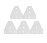 Placa de unión de aluminio con 5 orificios, soporte de reparación compatible con perfil 4040T, herrajes de unión industrial para marcos mecánicos y ensamblaje de muebles, paquete (4040T)