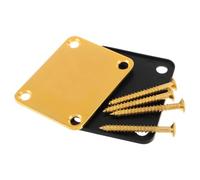 Placa de Unión del Cuello de Hierro Dorada para Guitarra | Ajuste de Altura, Protección del Mástil, Refuerzo de Estabilidad, Músicos