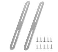 Placa de Unión Soportes de Placa Plana 280mm Soporte Recto Plano de Acero Inoxidable Reparación de Conectores Planos para Fijación y Reparación de Muebles de Madera (280*24mm, 2)