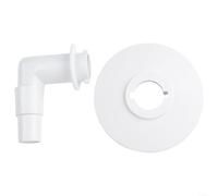 Placa de vacío Skimmer Adaptador de codo de 90° para piscinas Hayward, pieza de repuesto de plástico con junta de goma para sistemas de limpieza en el suelo y sobre el suelo, 17,2 cm
