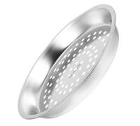 Placa de Vapor de Acero Inoxidable 28cm, Profunda y Gruesa | Uso Doméstico en Cocina, para Bollos y Mariscos, Color Plata, Diseño Multifuncional