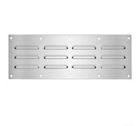 Placa de ventilación de acero inoxidable para rejillas de ventilación de cocina al aire libre, parrilla y configuración de cocción al fuego, panel de ventilación de escape de 15 x 4.5 pulgadas con Dur