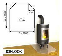 Placa De Vidrio Para Chimenea, Protector Contra Chispas, Placa Para Estufa -C4