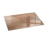 Placa De Vidrio Templado para Chimenea 100x50 cm Protección para Chimenea contra El Calor Rectangular Resistente A Chispas Y Arañazos Duradero Seguridad Doméstica - Patrón de Madera Natural