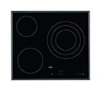 Placa de Vitrocerámica AEG 5700W 3 Zonas Negra - HK623020FB