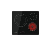 Placa de vitrocerámica - CATA ENCIMERA CATA VITROCERAMICA 3 F. TD 6003 BK, 3 zonas, 590 mm, Negro