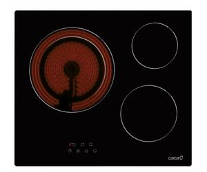 Placa de Vitrocerámica CATA TD 6003 BK (Eléctrica - 59 cm - Negro)