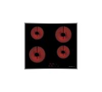 Placa de vitrocerámica GLEM GAS GTH64TCIX2 4 zonas 60 cm Negro Acero inoxidable Integrado