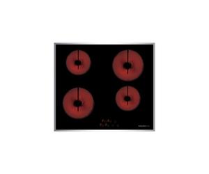 Placa de vitrocerámica GLEM GAS GTH64TCIX2 4 zonas 60 cm Negro Acero inoxidable Integrado