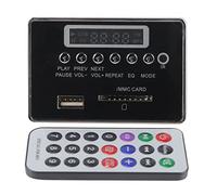 Placa decodificadora de Audio Aramox, DC12V Bluetooth MP3 WMA/WAV Placa decodificadora M¨®dulo de Audio USB SD TF Radio FM sin p¨¦rdidas(12V Bluetooth Black Edition)