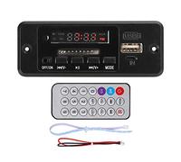 Placa decodificadora de Audio MP3 de 5V, módulo de Audio MP3 Módulo decodificador USB con Control Remoto Placa decodificadora de Amplificador de Audio MP3(Negro)