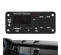 Placa Decodificadora MP3 12V - Receptor de Audio para Coche con Control Remoto 5.0 | Módulo de Decodificación para Altavoces, Pantallas y Aparatos | Soporte y Modificación Control Remoto