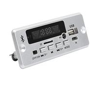 Placa Decodificadora, Tarjeta de Sonido USB, Placa Decodificadora de MP3, Selección de Reproducción, Conmutación de Tarjeta USB BT 5,0 para Coche(Plata)