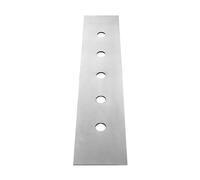 Placa decorativa de 5 agujeros Gessi para Secur Box 01669, montaje en balda, 01758147, Color: Cromado cepillado