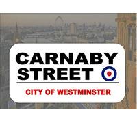 Placa decorativa de metal para decoración retro de Londres, 20 x 12 pulgadas