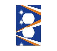 Placa decorativa de pared con diseño de bandera de las Islas Marshall, accesorios para el hogar, flexible, resistente al calor, práctica para uso residencial