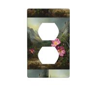 Placa decorativa de pared HHGFASD con diseño de rosas silvestres en el valle, decoración del hogar flexible y elástica para cocina, sala de estar, dormitorio