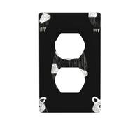 Placa decorativa de pared HHGFASD Sketch of Bear Pattern Decoración del hogar flexible y elástica para cocina, sala de estar, dormitorio