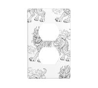 Placa decorativa de pared HHGFASD Sketch of Monster Pattern Decoración del hogar flexible y elástica para cocina, sala de estar, dormitorio