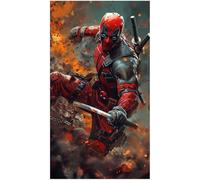 Placa Decorativa Deadpool Marvel Metálica Cuadro Póster HD
